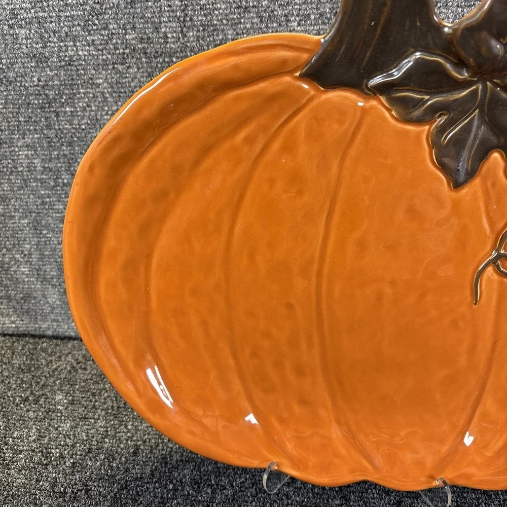 Large Pumpkin Platter By Celebrate Fall Together New 15